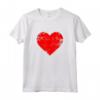 Grande Cuore Rosso - Maglietta Originale per San Valentino - Regalo Perfetto per Uomo e Donna