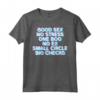 Good Sex No Stress One Boo No Ex Vaporwave Maglietta - Streetwear 90s Graphic Saying - Ideale per Natale o Compleanno