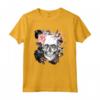 T-shirt con Teschio a Forma di Fiore - Motivo Teschio di Zucchero - Idea Regalo Compleanno o Halloween per Donne, Ragazze, Uomo