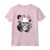 T-shirt con Teschio a Forma di Fiore - Motivo Teschio di Zucchero - Idea Regalo Compleanno o Halloween per Donne, Ragazze, Uomo