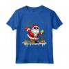 Santa Giocare Tennis Divertente Natale - Maglietta Babbo Natale Amante del Tennis per Festività Natalizie