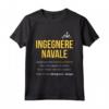 Ingegnere Navale Definizione | HapTiger Maglietta - Idea Regalo Divertente per Ingegnere Navale Uomo e Donna - Perfetto per Compleanno, Festa del Papà o Laurea