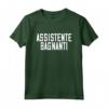Assistente Bagnanti Bagnino Salvataggio SCRITTA FRONTE/RETRO Maglietta - Stile Vintage - Regalo Originale per Bagnini e Appassionati di Salvataggio