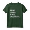 Bruno l'Uomo Il Mito la Leggenda | Divertente Maglietta Personalizzata Regalo Compleanno Papà Marito Fidanzato