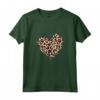 Cuore Leopardato - Maglietta Donna Carina con Motivo a Cuore Leopardato - Perfetta per Compleanni e Feste