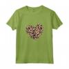 Cuore Leopardato - Maglietta Donna Carina con Motivo a Cuore Leopardato - Perfetta per Compleanni e Feste