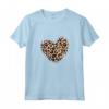 Cuore Leopardato - Maglietta Donna Carina con Motivo a Cuore Leopardato - Perfetta per Compleanni e Feste