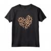 Cuore Leopardato - Felpa con Cappuccio Donna Ragazza Carino - Ideale per la Festa della Mamma o Compleanni