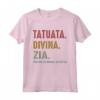 Tatuata Divina Zia - Maglietta Originale HapTiger per la Zia più Figa - Ideale come Regalo Unico