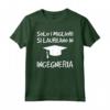 Magliette Uomo Manica Corta - Regalo Laurea Ingegneria - Solo i migliori si laureano - Maglietta divertente per neo laureato