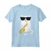 Sassofonista Gatto Sassofono Giocatore Divertente Maglietta - Regalo Unico per Amanti della Musica Jazz e Gatti - Ideale per Compleanni e Natale