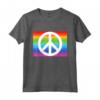 Fare Pace non Guerra - Maglietta con Logo della Pace e Bandiera Arcobaleno - Ideale come Idea Regalo per Tutta la Famiglia