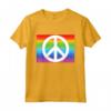 Fare Pace non Guerra - Maglietta con Logo della Pace e Bandiera Arcobaleno - Ideale come Idea Regalo per Tutta la Famiglia