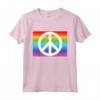 Fare Pace non Guerra - Maglietta con Logo della Pace e Bandiera Arcobaleno - Ideale come Idea Regalo per Tutta la Famiglia
