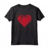 T-shirt rossa per San Valentino con cuore carino vintage - Perfetta per festeggiare l'Amore - Ideale per Tutta la Famiglia