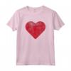 T-shirt rossa per San Valentino con cuore carino vintage - Perfetta per festeggiare l'Amore - Ideale per Tutta la Famiglia