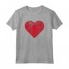 T-shirt rossa per San Valentino con cuore carino vintage - Perfetta per festeggiare l'Amore - Ideale per Tutta la Famiglia