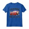 HapTiger Pixar Cars Lightning McQueen Finish Maglietta - Official Pixar Apparel for Kids and Fans