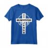 Divertente regalo per il 33° compleanno cristiano - I SURVIVED JESUS 33 anni Maglietta - Idea Regalo Compleanno 1987