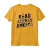 Lettura attraverso tee America - Maglietta divertente per amanti dei libri e membri dei club del libro - Ideale per insegnanti e bibliotecari