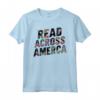 Lettura attraverso tee America - Maglietta divertente per amanti dei libri e membri dei club del libro - Ideale per insegnanti e bibliotecari