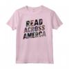 Lettura attraverso tee America - Maglietta divertente per amanti dei libri e membri dei club del libro - Ideale per insegnanti e bibliotecari