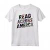 Lettura attraverso tee America - Maglietta divertente per amanti dei libri e membri dei club del libro - Ideale per insegnanti e bibliotecari