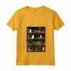 Donna Black Cat Estetica Libro Biblioteca Vintage Cactus Tropicale Maglietta con Collo a V - Regalo Unico per Natale e Halloween - Stile Retro Boho