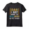 Nerd Cane Da Compagnia Topo Di Biblioteca Libri Leggere - Maglietta per Amanti dei Libri e Cani - Ideale per Topi di Biblioteca e Bibliotecari