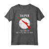 Sniper Puoi Correre, Ma Morirai Solo - Camicia Stanca Maglietta Bersaglio Tee Shooter per Appassionati di Armi - Regalo Unico per Papà, Nonno, Fratello o Figlio
