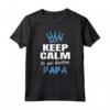Keep Calm Annuncio Gravidanza Papà - Divertente Maglietta per Futuri Genitori - Ideale come Regalo per il Futuro Papà