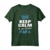 Keep Calm Annuncio Gravidanza Papà - Divertente Maglietta per Futuri Genitori - Ideale come Regalo per il Futuro Papà