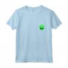 Alien Pocket UFO T-shirt - Abbigliamento per Oggetti Non Identificati Grigi - Regalo Unico per Compleanni, Natale e Halloween