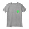 Alien Pocket UFO T-shirt - Abbigliamento per Oggetti Non Identificati Grigi - Regalo Unico per Compleanni, Natale e Halloween