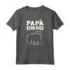 Papà Orso - Maglietta Coordinata per Padre Uomo - Regalo Natale Originale per la Famiglia - Ideale per Compleanno o San Valentino