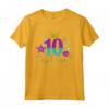 Maglietta a forma di sirena per il Decimo Compleanno - Regalo per Ragazza 10 Anni - Ideale per Feste di Compleanno e Natale
