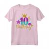 Maglietta a forma di sirena per il Decimo Compleanno - Regalo per Ragazza 10 Anni - Ideale per Feste di Compleanno e Natale