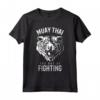 Muay Thai Tiger - Thai Boxing e Kickboxing Maglietta - Regalo Unico per Appassionati di Muay Thai e Sport da Combattimento
