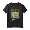 Vintage 1974 - 46 anni Reto - Maglietta Compleanno Retro Anni '70 e '80 - Regalo Ideale per Natale