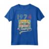Vintage 1974 - 46 anni Reto - Maglietta Compleanno Retro Anni '70 e '80 - Regalo Ideale per Natale