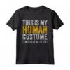 Divertente Facile Pigro Veloce Halloween Umano Costume Maglietta - Ideale per Tutta la Famiglia