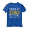 Divertente Facile Pigro Veloce Halloween Umano Costume Maglietta - Ideale per Tutta la Famiglia