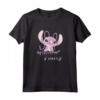 HapTiger Lilo & Stitch San Valentino Angel Cute & Fluffy Maglietta - Officially Licensed Valentine's Day T-Shirt for Women, Men, Girls, Boys, and Toddlers