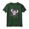 HapTiger Lilo & Stitch San Valentino Angel Cute & Fluffy Maglietta - Officially Licensed Valentine's Day T-Shirt for Women, Men, Girls, Boys, and Toddlers