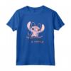 HapTiger Lilo & Stitch San Valentino Angel Cute & Fluffy Maglietta - Officially Licensed Valentine's Day T-Shirt for Women, Men, Girls, Boys, and Toddlers