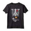 Bambino Scheletro Donna Incinta Divertente Costume Di Halloween Maglietta - Costume Spaventoso per Bambini e Ragazzi - Vintage Graphic Tee