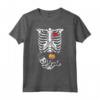 Bambino Scheletro Donna Incinta Divertente Costume Di Halloween Maglietta - Costume Spaventoso per Bambini e Ragazzi - Vintage Graphic Tee