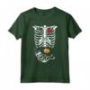 Bambino Scheletro Donna Incinta Divertente Costume Di Halloween Maglietta - Costume Spaventoso per Bambini e Ragazzi - Vintage Graphic Tee
