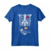 Bambino Scheletro Donna Incinta Divertente Costume Di Halloween Maglietta - Costume Spaventoso per Bambini e Ragazzi - Vintage Graphic Tee