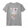 Bambino Scheletro Donna Incinta Divertente Costume Di Halloween Maglietta - Costume Spaventoso per Bambini e Ragazzi - Vintage Graphic Tee